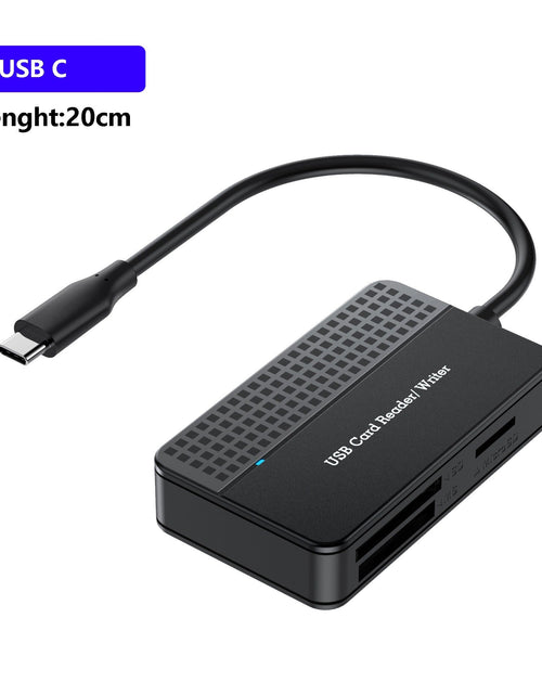 Load image into Gallery viewer, USB 3.0 Four in One USB 3.1 CF SD TF MS Memory Card/DSLR Camera Card Reader Type-c
