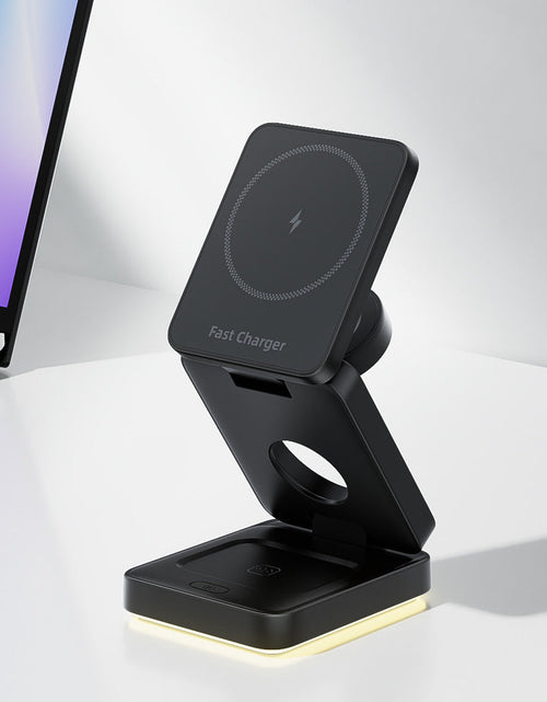 Load image into Gallery viewer, 3 in 1 Wireless Charger Magnetic Foldable Charger For iphone charger power Adapter Charging Stand &amp; Holder
