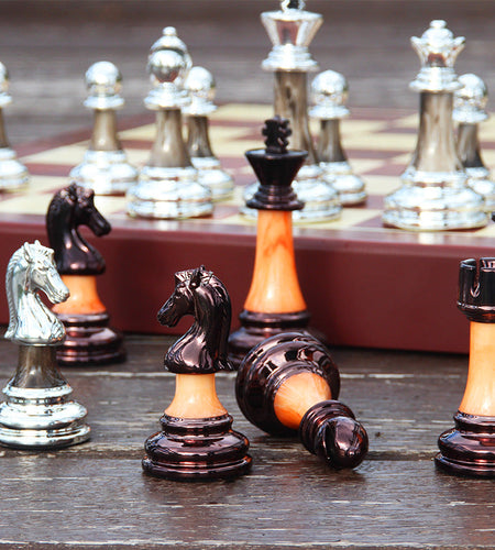 International Chess Metal Acrylic Imitation Jade Set Gift Chess Board Chess Table Western Chess Chess Pieces