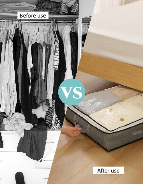 Load image into Gallery viewer, Under-Bed Storage Bag, 75L/40L - Portable Foldable Comforter &amp; Clothing Organizer, Large Capacity Dustproof Box
