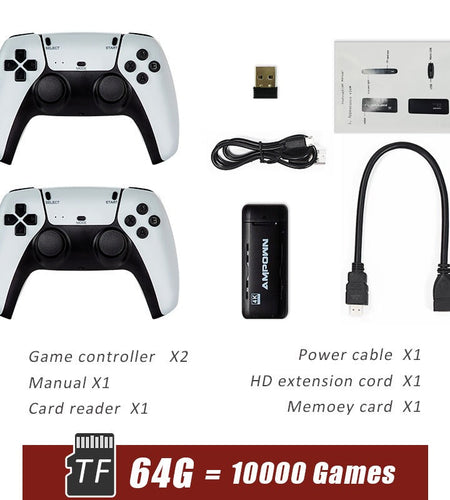 Wireless HD arcade PSP home TV game console U9 retro doubles mini game console