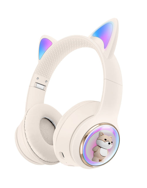 Load image into Gallery viewer, AKZ-51 Earphones Space Cabin Cute Cartoon Pet Bluetooth Headwear Large Battery Earphones Foldable Earphones
