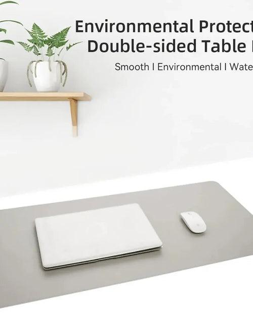 Load image into Gallery viewer, 1 Pcs Large Size 60*30mm Office Desk Protector Mat PU Leather Waterproof Mouse Pad Desktop Keyboard Desk Pad Gaming Mousepad
