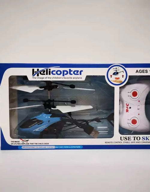 Load image into Gallery viewer, Remote controlled aircraft induction suspended two-way helicopter, drop resistant and playable, rechargeable flying stall toy with lights
