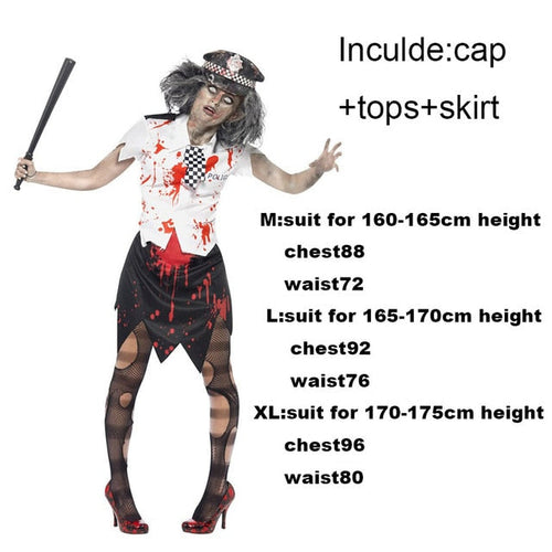 Load image into Gallery viewer, Scary Halloween Costumes for Adult Men Zombie Nurse Nun Bloody Ghost Bride Middle Ages Women Fancy Dress Cosplay Costumes
