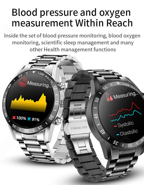 Load image into Gallery viewer, Bluetooth call smart watch pedometer sports multifunctional men's waterproof bracelet watch
