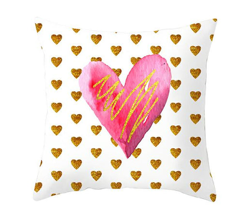 Load image into Gallery viewer, Black White Heart Cushion Cover Arrow I Love You Letters Happy Valentine Pillow Covers Gifts for Couples Valentine's Decoration
