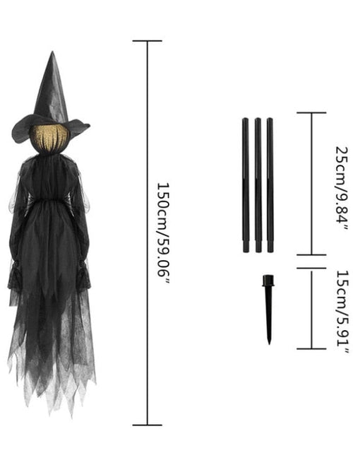 Load image into Gallery viewer, Halloween Light-Up Witches Ghost Halloween Decoration Horror Props Creepy Skeleton For Halloween Decoration Voice Control
