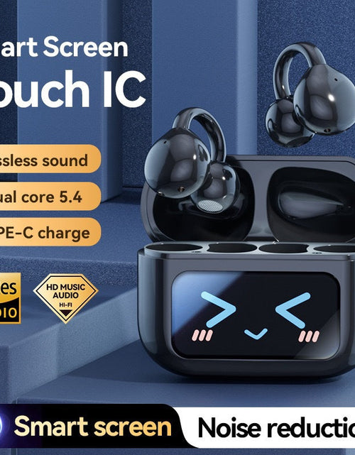 Load image into Gallery viewer, Open Ear Clip Wireless Earbuds BT 5.4 Sports Earphones Built-in Mic Fitness Headphones Waterproof Headset for Workout/Running
