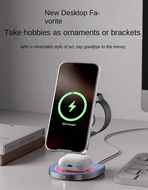 Load image into Gallery viewer, KUXIU X85 3-in-1 Basketball Magnetic Wireless Charger Compatible with Apple Family Bucket, Giving Boyfriend a Good Item
