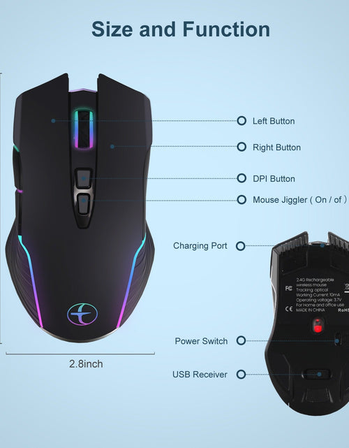 Load image into Gallery viewer, Virtual anti sleep automatic movement of mouse mover to prevent computer screen lock and slacking off
