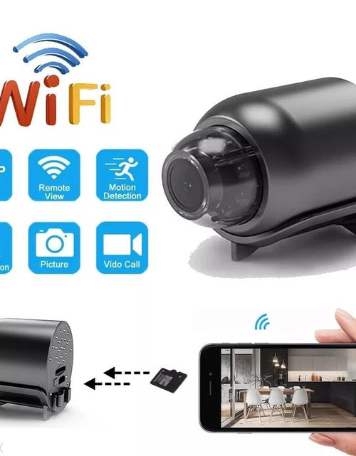 Load image into Gallery viewer, X5 1080P HD Mini Camera WiFi Home Monitor Indoor Safety Security Surveillance Night Vision Camcorder IP Cam Audio Video Recorder
