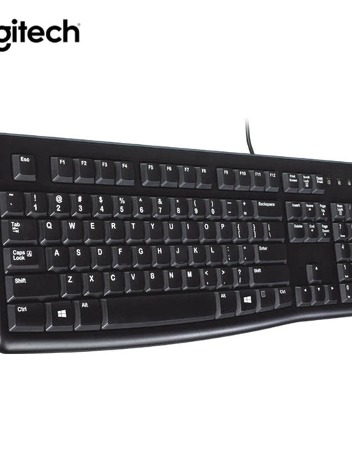 Load image into Gallery viewer, Logitech K120 wired keyboard notebook desktop computer office home USB office desktop waterproof
