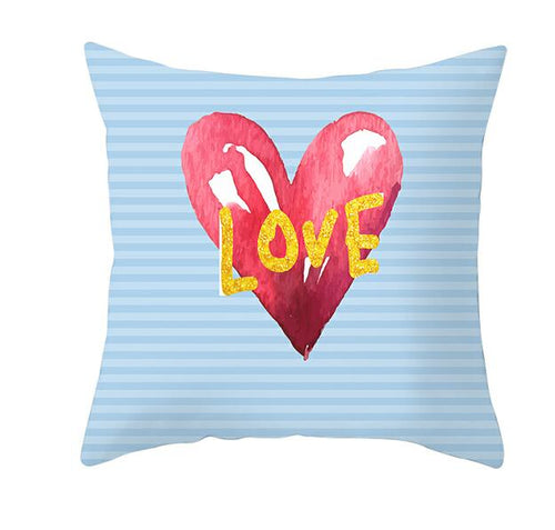 Load image into Gallery viewer, Black White Heart Cushion Cover Arrow I Love You Letters Happy Valentine Pillow Covers Gifts for Couples Valentine's Decoration
