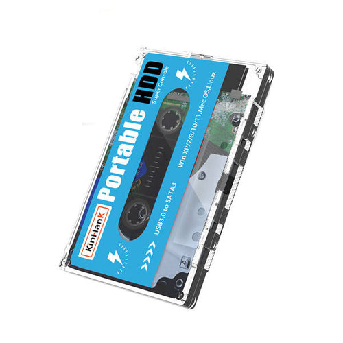 Load image into Gallery viewer, Kinhand 500G HDD Portable External Hard Drive Disk 55000 Retro Games For PSP/SEGA SATURN/Wii Gaming Card for Computer Laptop
