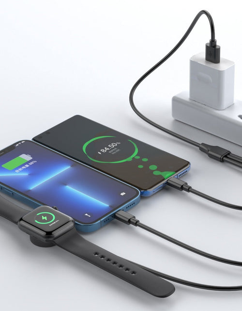 Load image into Gallery viewer, Adapter 3-in-1 watch wireless charging 1-to-3 phone charging cable data cable

