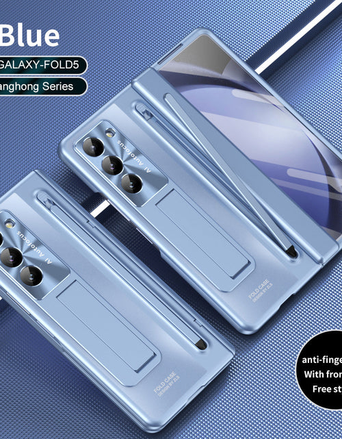 Load image into Gallery viewer, Suitable for Samsung Galaxy Z Fold6 mobile phone case shell film integrated bracket with stylus Z Fold5 anti-fall
