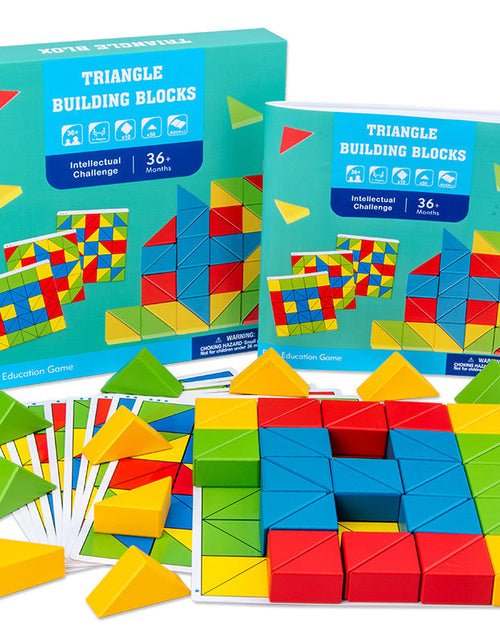 Load image into Gallery viewer, Children's puzzle, parent-child interaction, focus training, creative intelligence, triangle puzzle, building blocks, logical thinking toys
