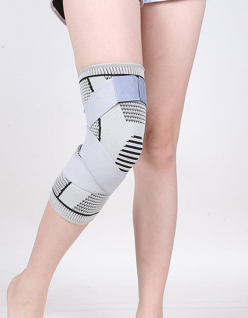 Load image into Gallery viewer, Double Strap Sports Knee Protector Outdoor Fitness Running Basketball Breathable Knee Protector Sports Protective Equipment Strap Compression Knee Protector
