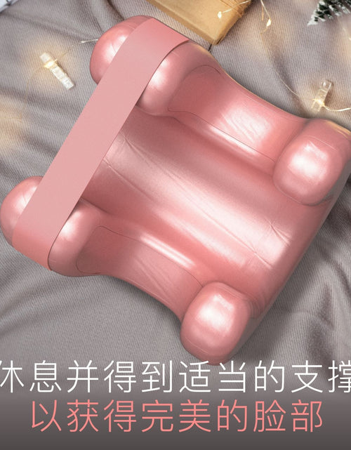 Load image into Gallery viewer, Beauty Face Satin Pillow with Memory Foam Filling Comfortable Soft Nap Cotton Pillow Peace Mind Sleep Non-Paste Makeup Headrest
