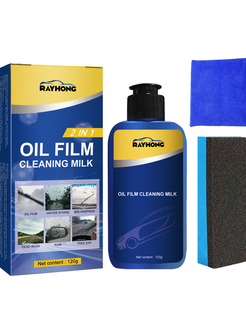 Load image into Gallery viewer, 2 In 1 Car Oil Film Cleaner Oil Film Cleaner For Car Front Windshield Window Stains
