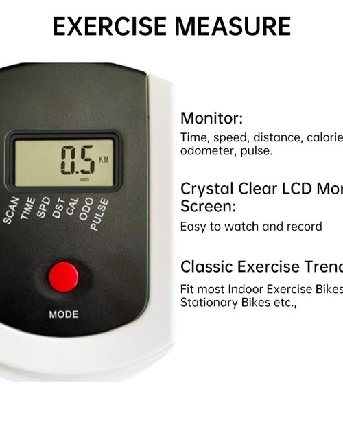 Load image into Gallery viewer, Heart - rate electronic instrument display for spinning bikes, fitness bikes. XBK webbing bikes, speed counters for treadmills
