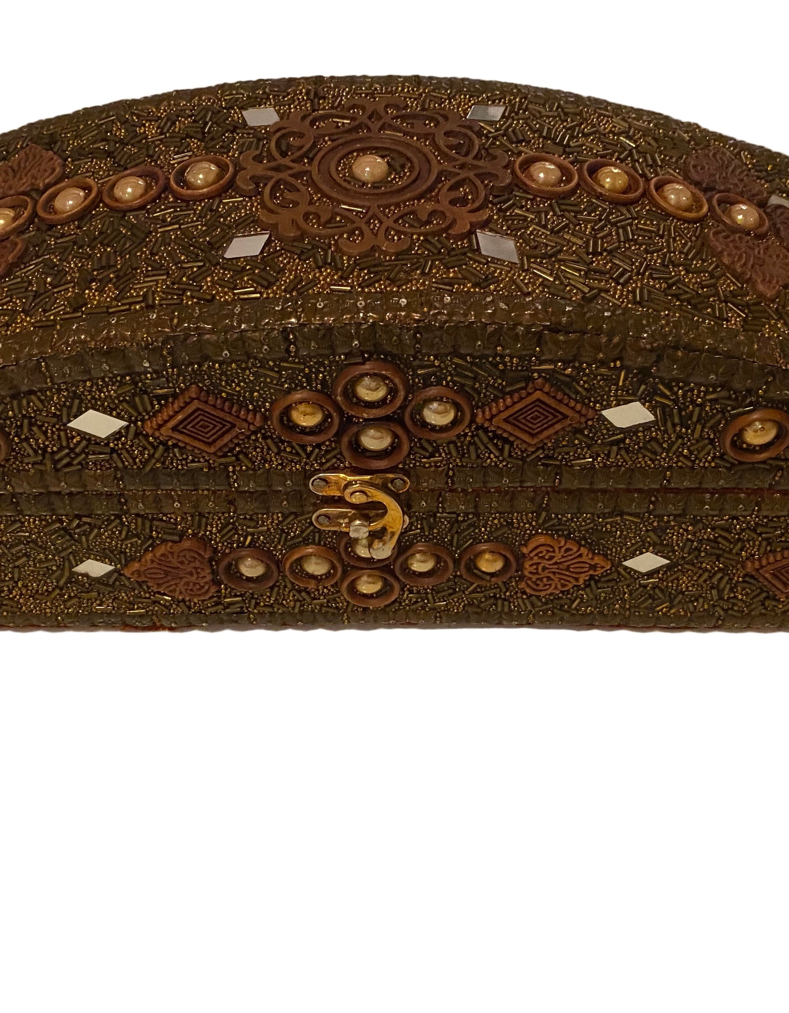 VINTAGE HANDMADE CLASSIC JEWELRY CHEST