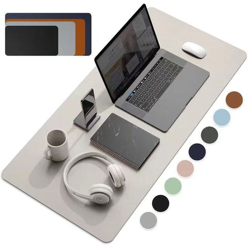 Load image into Gallery viewer, 1 Pcs Large Size 60*30mm Office Desk Protector Mat PU Leather Waterproof Mouse Pad Desktop Keyboard Desk Pad Gaming Mousepad

