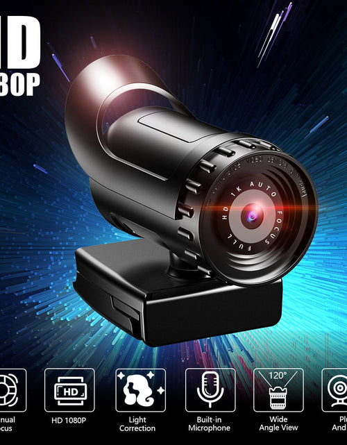 Load image into Gallery viewer, 4k Beauty Auto Focus 1080p Computer Camera HD Network USB Live Webcam 2K Drive Free
