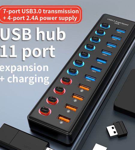 3.1 Gen2 HUB3.0 Hub Laptop Distribution Device Mobile Expansion Device Hub Expansion Dock 11 in One