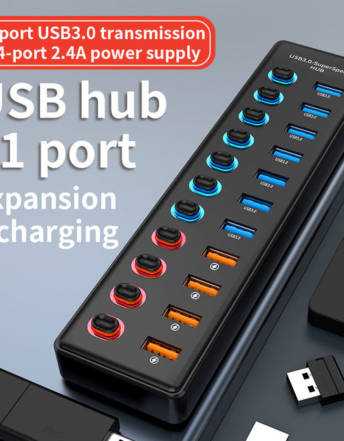 Load image into Gallery viewer, 3.1 Gen2 HUB3.0 Hub Laptop Distribution Device Mobile Expansion Device Hub Expansion Dock 11 in One
