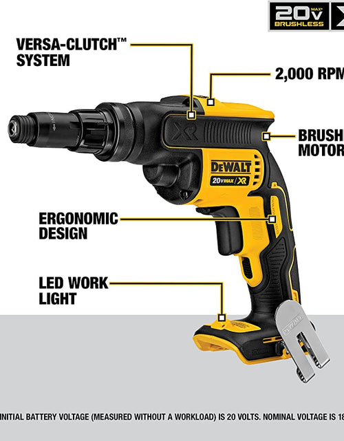 Load image into Gallery viewer, DEWALT DCF622B 20V MAX* XR Versa-ClutchTM Adjustable Torque Screwgun (Tool Only)
