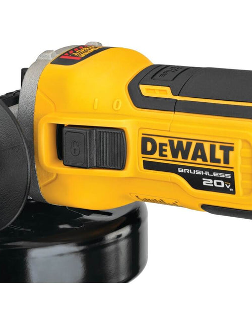 Load image into Gallery viewer, DEWALT DCG405B 20V MAX* XR® 4.5 in Slide Switch Small Angle Grinder With Kickback Brake (Tool Only)
