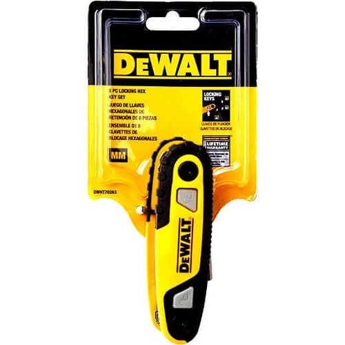 Load image into Gallery viewer, DEWALT DWHT70263M Folding Locking Hex Key Set Sae
