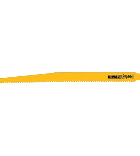 DEWALT DW4804 12 in. 6 TPI Taper Back Bi-Metal Reciprocating Saw Blade (5-Pack)