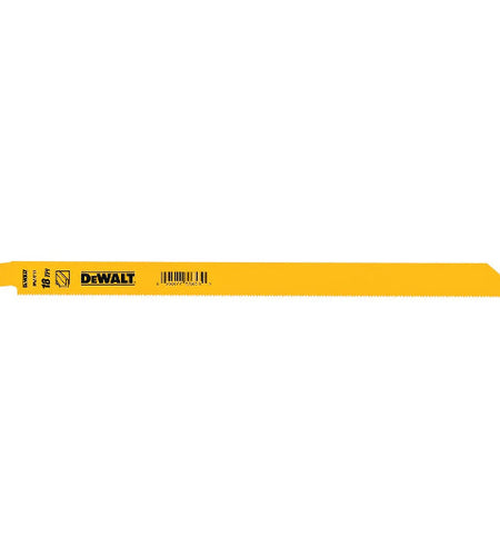 DEWALT DW4822 12 in. 18 TPI Straight Back Bi-Metal Reciprocating Blade (5 Pk)