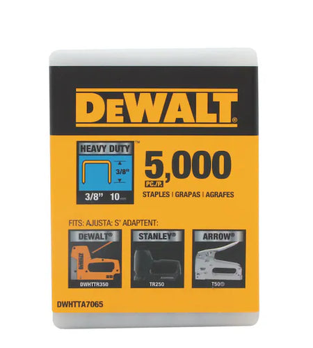 DEWALT DWHTTA7065 3/8" Heavy Duty Staple (5,000 PK)