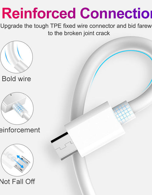 Load image into Gallery viewer, 2A 1-meter Micro Android data cable supports fast charging power cable V8/MIRCO charging cable
