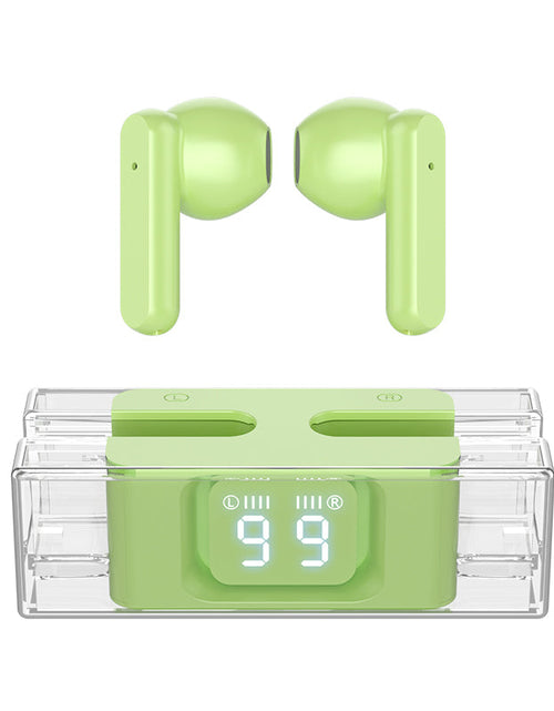 Load image into Gallery viewer, New SP28 in ear earplugs transparent digital display TWS Bluetooth headset game low latency
