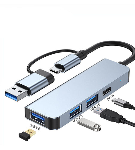 Type-C4-in-1 docking station 3.0USB laptop MacBook hub splitter