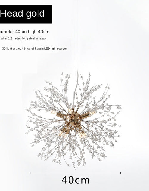Load image into Gallery viewer, Nordic Creative Dandelion Chandelier Bedroom Bar Counter Luxury Living Room Lighting Fixture
