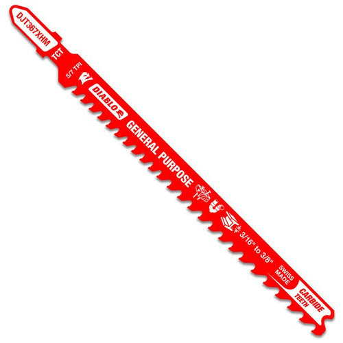 Load image into Gallery viewer, Diablo DJT367XHM 5-1/4 in. 5/7 TPI Carbide T-Shank Jig Saw Blade for General Purpose Applications
