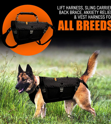 [LIFETIME WARRANTY!] NeoAlly 5-in-1 Sturdy Dog Lift Harness Full Body Support