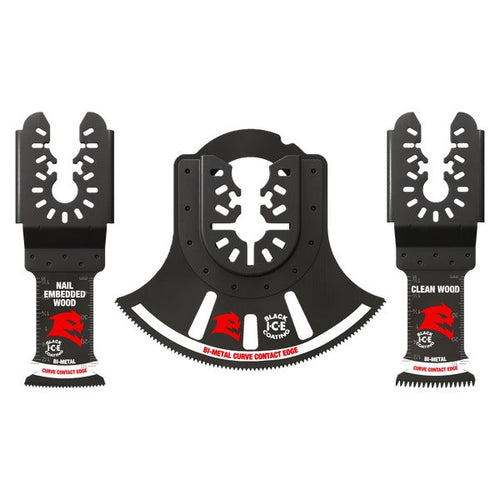 Load image into Gallery viewer, Diablo DOU3BS 3 pc Universal Fit Bi-Metal Oscillating Blade Set (3-Piece)
