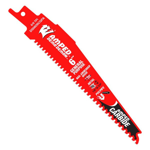 Load image into Gallery viewer, Diablo DS0609CGPA3 6 in. Demo Demon Amped Carbide General Purpose Recip (3-Pack)
