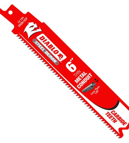 Diablo DS0612CF3 6 in. Steel Demon Carbide Blades for Thin Metal Conduit Cutting (3-Pack)