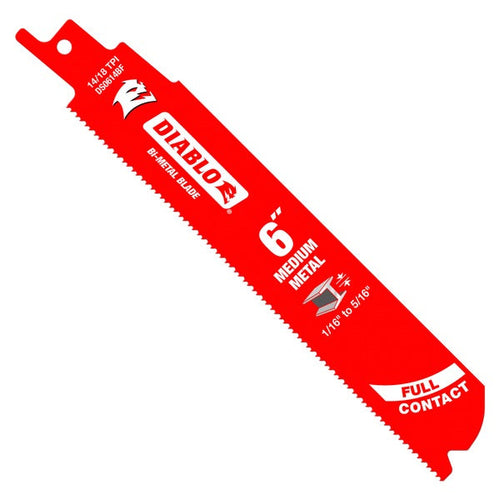 Load image into Gallery viewer, Diablo DS0614BF5 6 in. Bi-Metal Recip Blade for Medium Metal Cutting (3/32 in. to 5/16 in.) (5-Pack)
