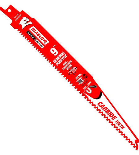 Diablo DS0909CGP3 9 in. Demo Demon Carbide General Purpose Recip (3-Pack)