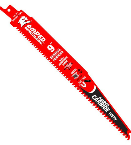 Diablo DS0909CGPA3 9 in. Demo Demon Amped Carbide General Purpose Recip (3-Pack)