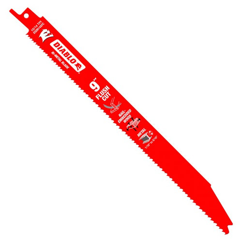 Load image into Gallery viewer, Diablo DS0914AFC5 9 in. Flush Cut Recip Blade (5-Pack)
